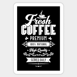 Coffee | Vintage | White Sticker